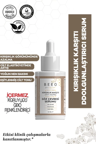 Apibeauty Arı Zehirli Propolisli Anti-Aging Göz Çevresi Bakım Serumu 15ml