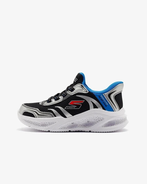 Skechers 403848L SLBK Skechers Meteor-Lights-Brisk-Beams Erkek Çocuk Spor Ayakkabı
