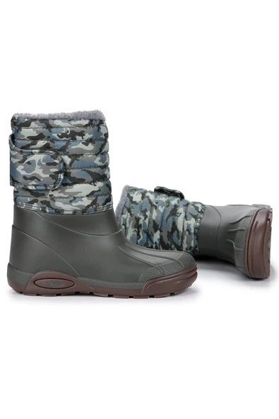 Igor W10210-042 Topo Ski Camo Çocuk Yağmur Çizmesi