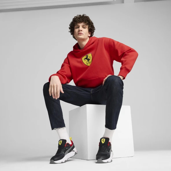 Puma 62705402 Ferrari Race Bigshield Hdie Erkek Sweatshirt - Resim 5