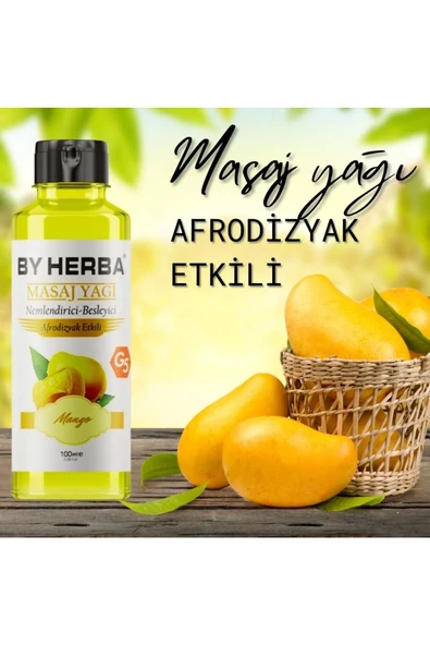 By Herba Etkili Mango Aromalı Masaj Yağı