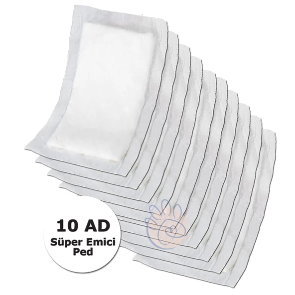 Silky - Çiş Bel Bandı için süper emici Yedek Ped  - 10 adet - 2