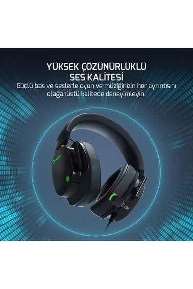 Gamepower Kai Titanium X Siyah Manyetik Pad Rgb Gaming Kulaklık - 3