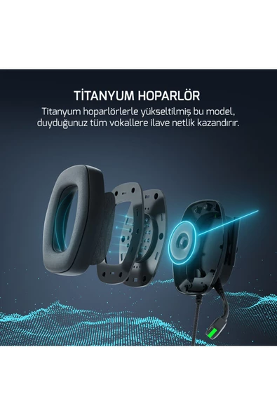 Gamepower Kai Titanium X Siyah Manyetik Pad Rgb Gaming Kulaklık - 2