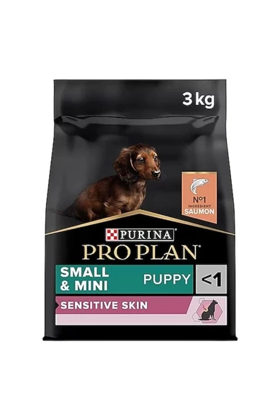 Pro Plan Sensitive Skin Small & Mini Puppy Somonlu Küçük Irk Yavru Köpek Maması 3 Kg