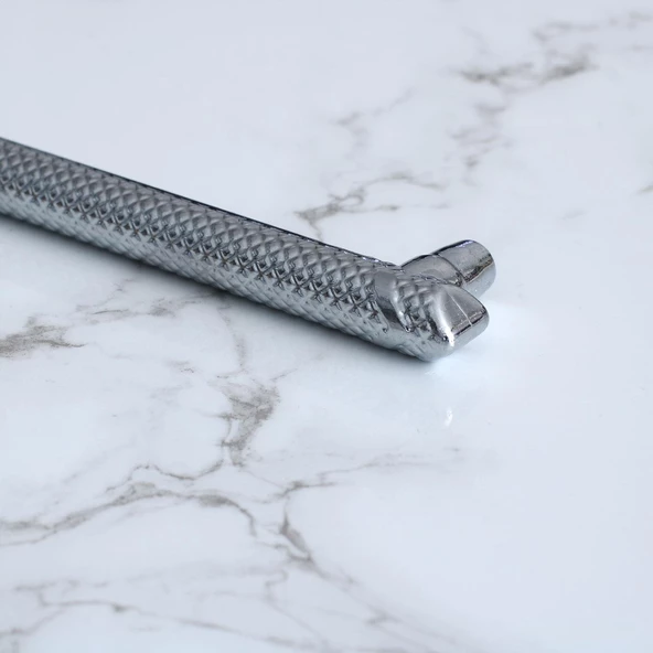 Dekor Krom Metal Kulp 128 mm 12.8 cm Mobilya Çekmece Mutfak Dolabı Dolap Kulpları Kapak Kulpu Kulbu - 6