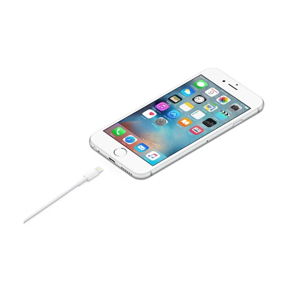 1 METRE Iphone Şarj Kablosu Usb To Lightning 6 6s 7 8 X Xs Xr 11 12 13 14 Pro Max Plus Beyaz - 5