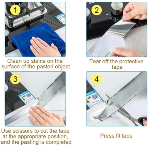 Periboia Alüminyum Su Sızdırmaz Yanmaz Bant - 3