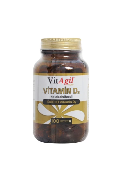 Torq Nutrition Vitagil Gold Vitamin D3 1000 Iu 100 Kapsül