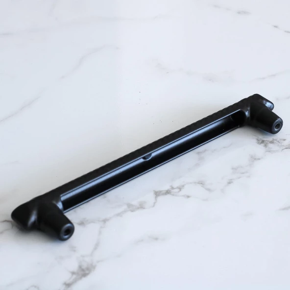 Dekor Siyah Metal Kulp 128 mm 12.8 cm Mobilya Çekmece Mutfak Dolabı Dolap Kulpları Kapak Kulpu Kulbu - 4