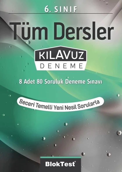 BLOKTEST YAYINLARI 6. Sınıf Tüm Dersler Kılavuz Deneme