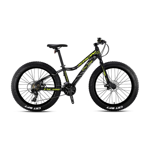 Kron Fxc 500 24'' Mtb-13''-21 Vites-M.dısc Mat Siyah-Neon Sarı/gri