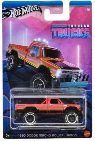 Hot Wheels Tubular Trucks 1980 Dodge Macho Power Wagon HRR95 ürün görseli 1