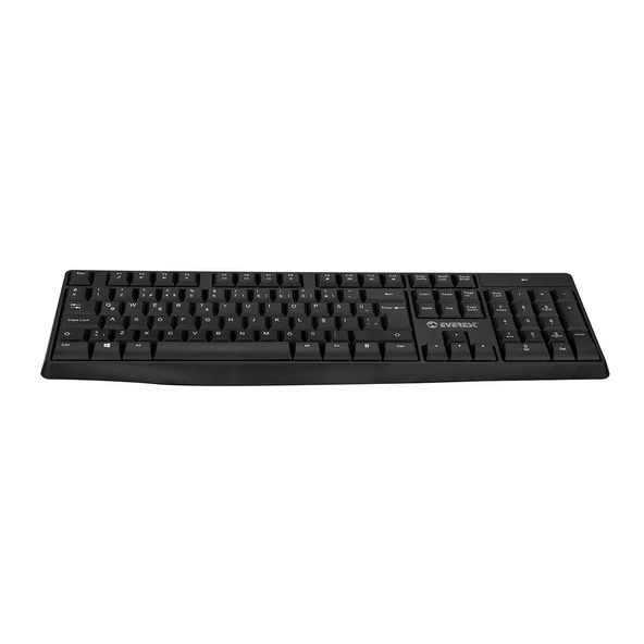 EVEREST KM-7500 Q Türkçe Kablosuz Multimedya Siyah Klavye+ Mouse - 4