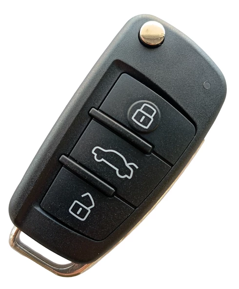 Audi A1 A3 A4 A6 Uyumlu Anahtar Kumanda Kabı Oto Anahtarlık 3 Tuşlu Logolu ürün görseli 1