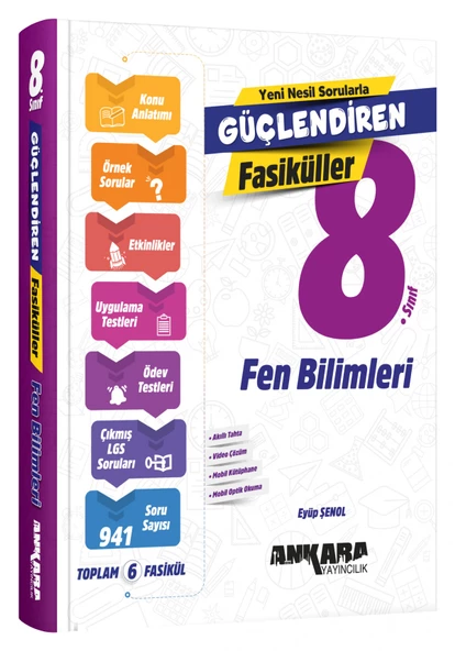 Ankara 8. Sınıf Fen Bilimleri Güçlendiren Fasikül Ankara Yayıncılık - Resim 3