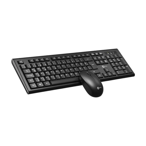 LENOVO LECOO KW200 Kablosuz Q Trk Optic Mouse Siyah Standart Klavye - Mouse Set - 3