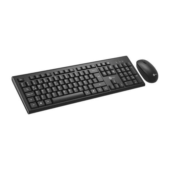 LENOVO LECOO KW200 Kablosuz Q Trk Optic Mouse Siyah Standart Klavye - Mouse Set - 2