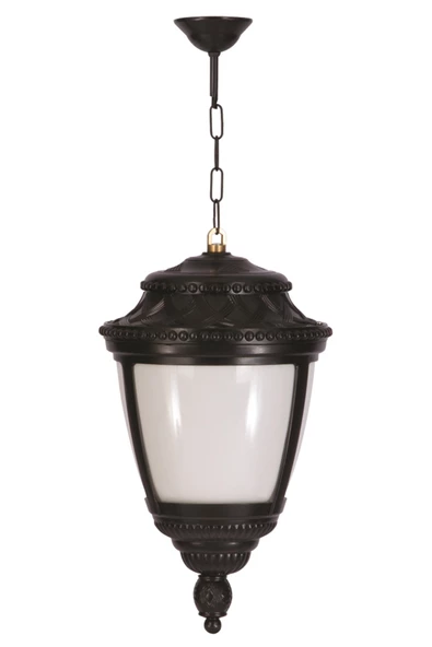 Bahçe Fenerleri E27 12W 28cm Alüminyum Siyah Dorbien-BFE-68041-BSY-OP
