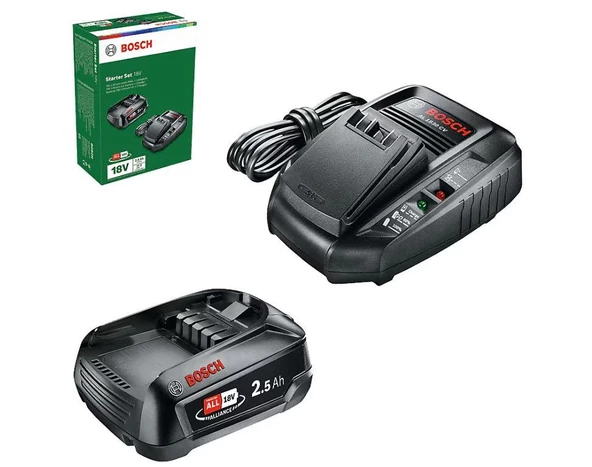 Bosch Akü Seti 18V (2.5Ah,Tek Akü + AL1830)