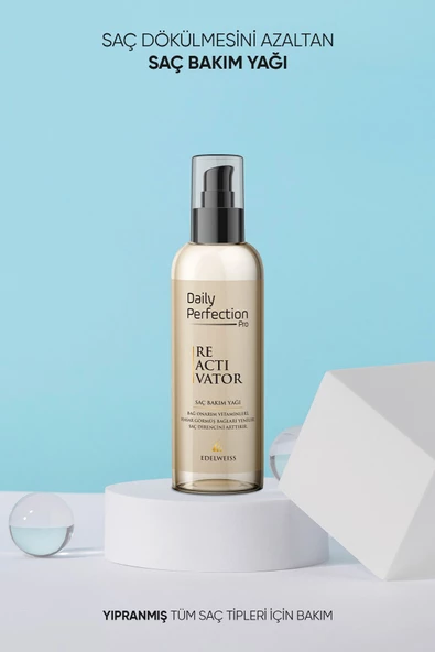 DAILY PERFECTION PRO,Reactıvator Saç Bakım Seti Saç Dökülme Karşıtı (Şampuan-Saç Bakım Kremi-Saç Bakım Yağı-Serum) - 6