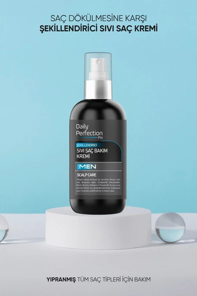 DAILY PERFECTION PRO Scalp Care Saç Bakım Seti Erkeklere Özel (Şampuan-Şekillendirici Sıvı Saç Bakım Kremi-Vitamin Shot) - 4