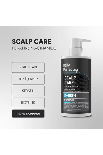 DAILY PERFECTION PRO Scalp Care For Men Şampuan 450 ml - 2
