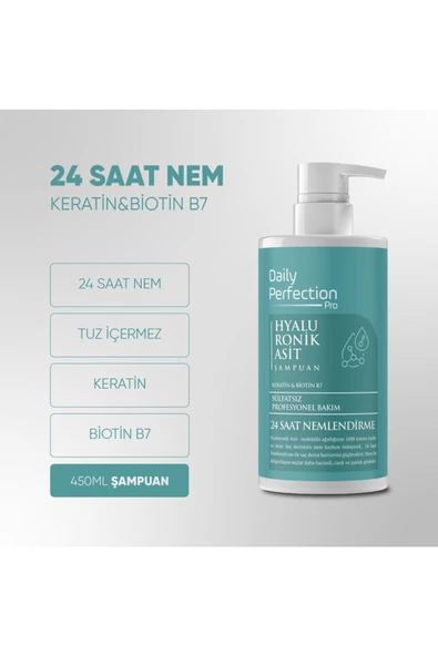 DAILY PERFECTION PRO,Hyaluronik Asit Şampuan 450 ml - 2