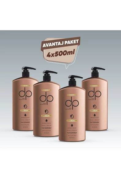 DP DAİLY PERFECTİON,Çörek Otu Yağı Şampuan 4 Adet 500 ml