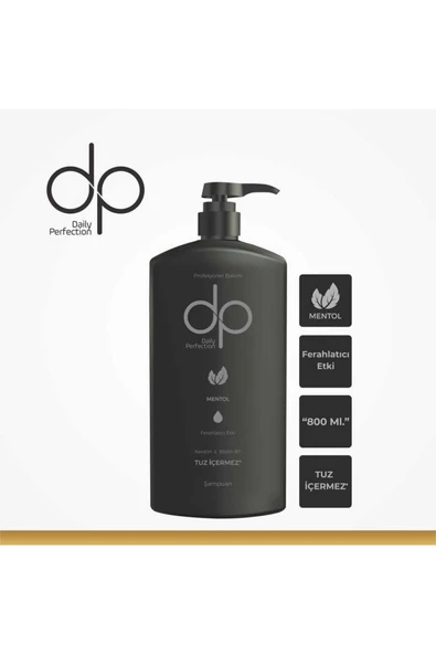 DP,Daily Perfection Mentol Tuzsuz Şampuan 800 ml