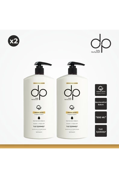 DP,Daily Perfection Pamuk Sütü & Buğday Proteini 500 Ml X 2 Adet