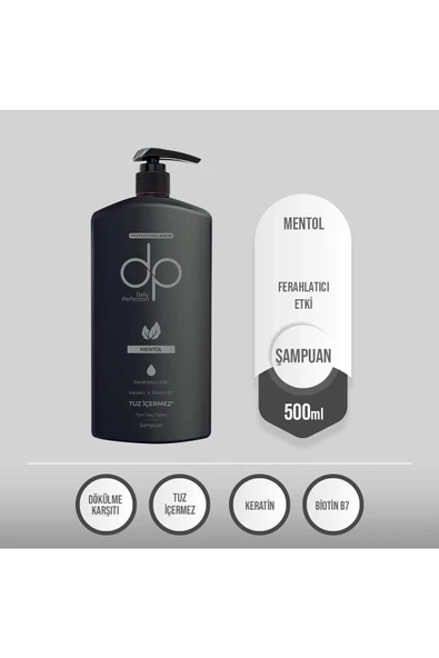 DP,Daily Perfection Mentol Ferahlatıcı Etki Şampuan 2 Adet 500 ml - 2