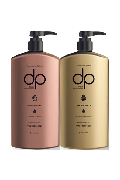 DP DAİLY PERFECTİON,Çörek Otu Yağı + Çam Terebentin Şampuan 2 X 800 ml