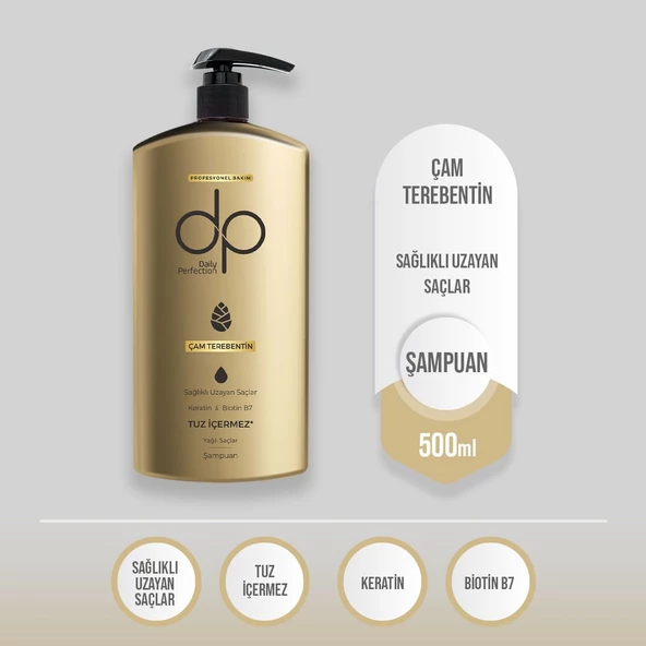DP DAİLY PERFECTİON,Dp 1 Adet Çam Terebentin(500 Ml) 1 Adet Çörek Otu Yağı(500 Ml) Şampuan 2'li Set - 2