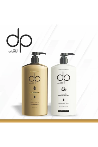 DP DAİLY PERFECTİON,, Daıly Perfection 1 Adet Çam Terebentin Şampuan 500 ml 1 Adet Saç Kremi Hindistan Cevizi(500 ML)