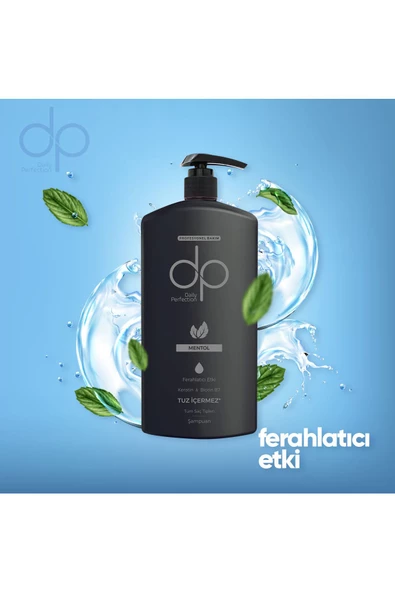 DP DAİLY PERFECTİON,Erkeklere Özel Mentol Ferahlatıcı Etki Tuzsuz Şampuan 5 Adet 800 ml - 2