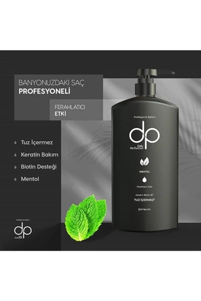 DP DAİLY PERFECTİON,Şampuan Pamuk Sütü & Buğday Proteini + Mentol 2 X 800 ml - 5