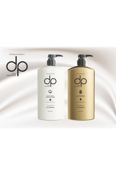 DP DAİLY PERFECTİON,Daıly Perfection 1 Adet Pamuksütü Buğday Proteini 1 Adet Çam Terebentin(800ML) Şampuan 2'li Set