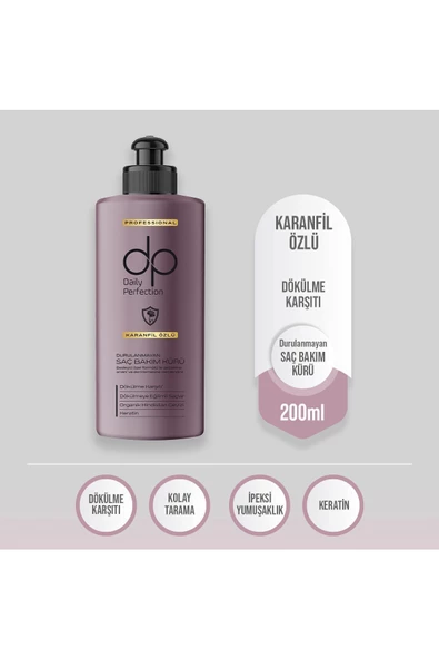 DP DAİLY PERFECTİON,Karanfil Özlü Durulanmayan Saç Bakım Kürü 200 ml