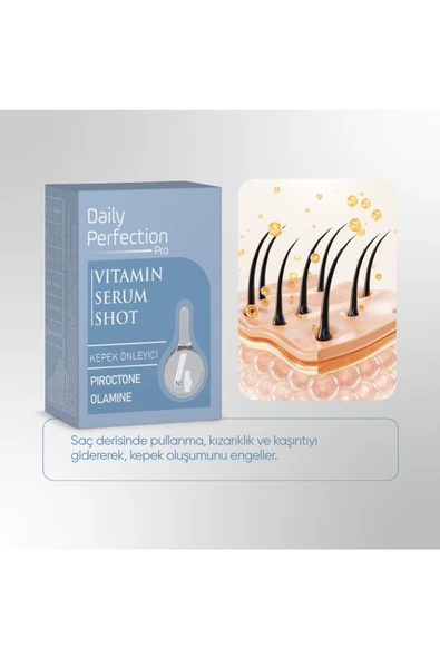 DAILY PERFECTION PRO,Vitamin Serum Shot No:4 Kepek Önleyici 2x6 ml - 3