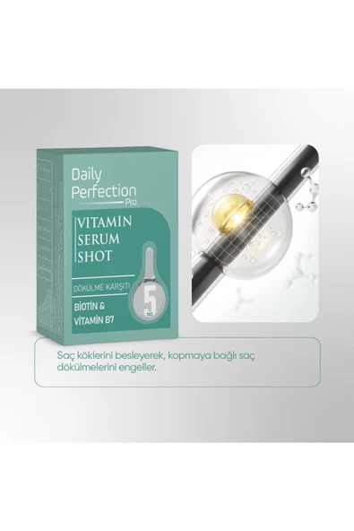 DAILY PERFECTION PRO,Vitamin Serum Shot No:5 Dökülme Karşıtı 2x6 ml - 3