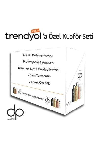 DP DAİLY PERFECTİON,Kuaförlere Özel 12’li Profesyonel Bakım Şampuan Seti 800 ml