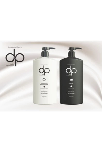 DP DAİLY PERFECTİON,Daily Perfection 1 Adet Pamuk Sütü Buğday Proteini 1 Adet Mentol (800ml) Şampuan 2'li Set