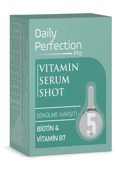 DAILY PERFECTION PRO,Vitamin Serum Shot No:5 Dökülme Karşıtı 2x6 ml