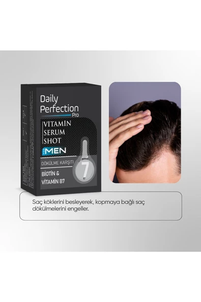 DAILY PERFECTION PRO,Vitamin For Men Serum Shot No:7 Dökülme Karşıtı 2x6 ml - 4