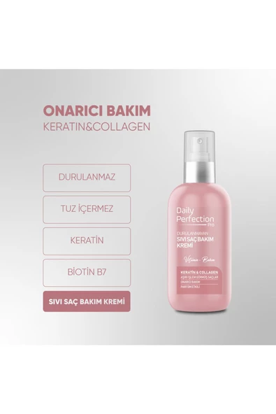 DAILY PERFECTION PRO,Onarıcı Bakım Keratin&Collagen içerikli Sıvı Saç Bakım Kremi 200 ml - 2