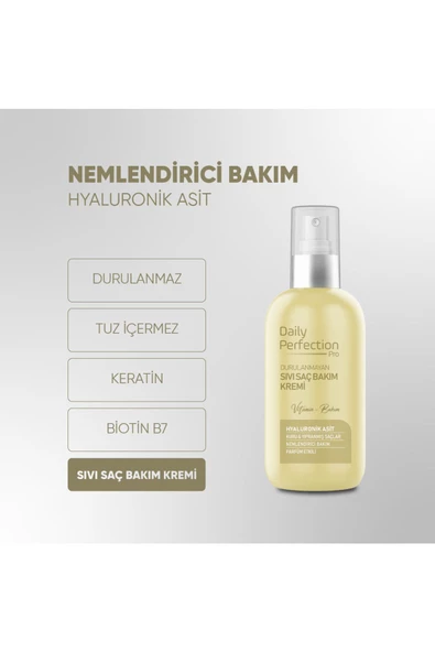 DAILY PERFECTION PRO,Nemlendirici Bakım Hyaluronic Acid içerikli Sıvı Saç Bakım Kremi 200 ml - 2