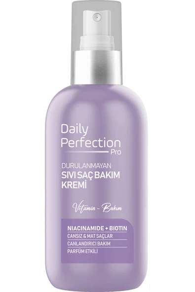 DAILY PERFECTION PRO,Canlandırıcı Bakım Vitamin B3 & Vitamin B7 içerikli Sıvı Saç Bakım Kremi 200 ml