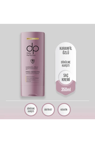 DP,Daily Perfection Karanfil Özlü Saç Bakım Kremi 350 ml