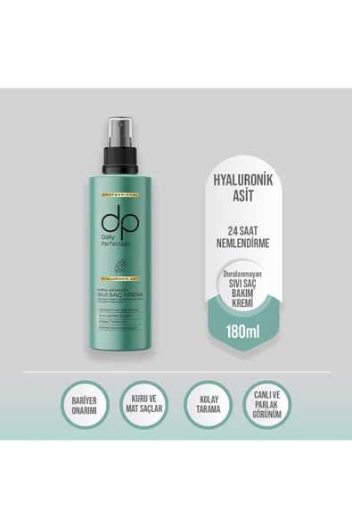 DP DAİLY PERFECTİON,Hyaluronik Asit Durulanmayan Sıvı Saç Kremi 180 ml